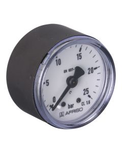 Manometer  NG 40 axial Stahlblech schwarz ; 0 bis 25; 1/8" axial