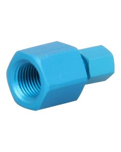 Schnellverschraubung  Alu blau Innengewinde ; 3/8" IG x 6/8 mm