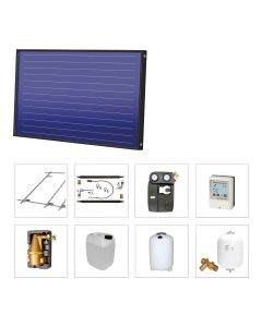 Flachkollektor Solarpaket SOLARBAYER PremiumPlus AL 2.86 H Set 2; 2 Kollektoren (horizontal), 5,72 m²