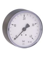 Manometer  NG 63 axial Stahlblech schwarz ; 0 bis 25 bar