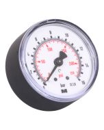 Manometer  NG 50 axial Stahlblech schwarz ; 0 bis 16 bar; 1/4"