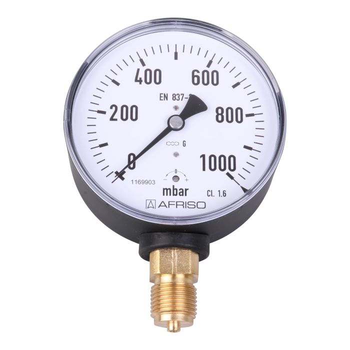 RIEGLER 101800-118 Standardmanometer Stahlblechgeh. G 1/4 Unten 0-16 Bar 63 Mm Drkmessgerät G1/4 RIEGLER 101800-118 Standardmanometer Stahlblechgeh. G 1/4 Unten 0-16 Bar 63 Mm Drkmessgerät G1/4